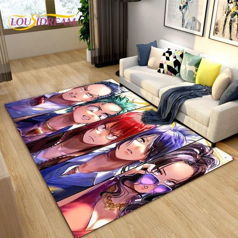 My Hero Academia, Japan Anime Area Rug,Carpets Rug for Living Room Bedroom Sofa Doormat Decoration,Kids Play Non-slip Floor Mat
