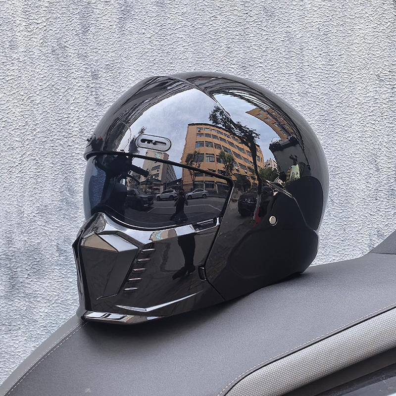 ORZ New Scorpion Retro Motorcycle Cascos Moto Locomotive Personality Multi-purpose Combination Helmet Half M L XL XXL XXXL