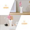2 Stück Pflaumenvase Heimdeko Kleine Blume Tisch-Mittelstücke Ornamente Kunststoffvasen Behälter Pflanzgefäß