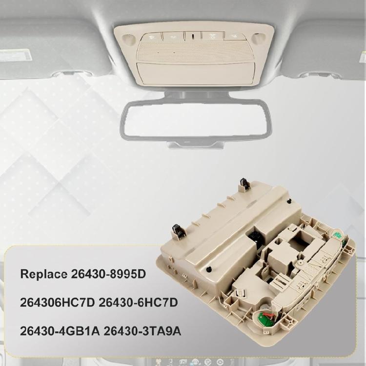 Replacement Roof Lamp Automotive Accessories Car Interior Overhead Console Map Reading Light Lamp for 2013-2018