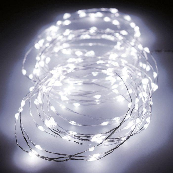 Cordon Lumineux - Luminéo - MicroLED - 9m - Blanc Froid - Extérieur - Clignotant