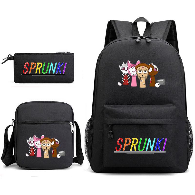School bag rhythm box-sprunki heat transfer versatile college student large capacity travel backpack D