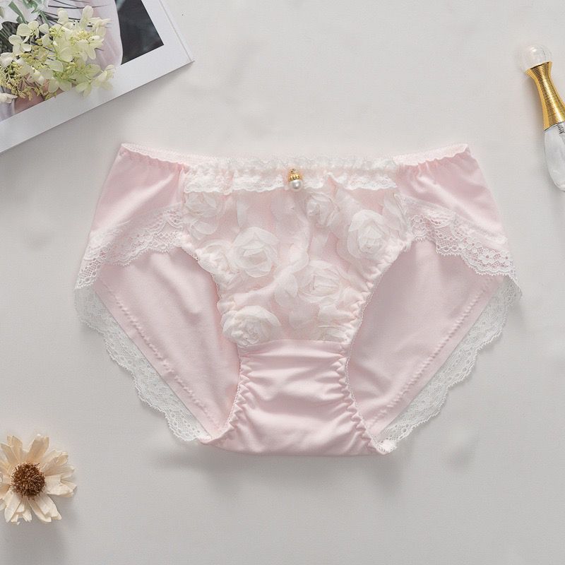 Lingerie Sissy Culottes Japonaises Pour Hommes Sous-vêtements Dentelle Rose 3D Culotte Crossdress Homme Gay Maille Transparente Culotte