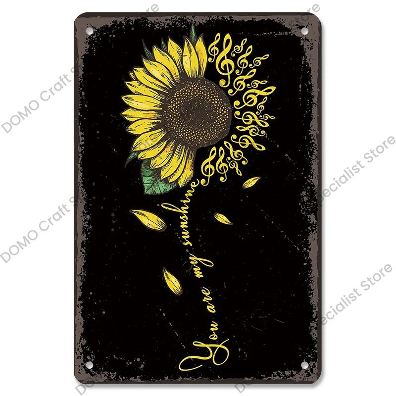 Retro Music Metal Tin Signs - Ideal for Music Party! Features CD, Radio, Guitar. Decor for Bar, Club, Living Room.