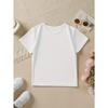 European Size Boys Round Neck Short Sleeved T Shirt with English Print GODS GOT BIG PLANS for ME