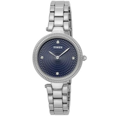 Timex Watch Adorn TW2V24000 Blue Dial Ladies