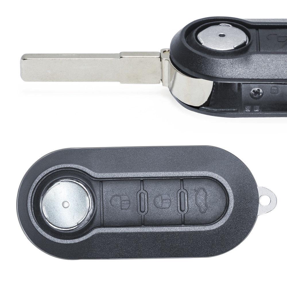KEYECU Replacement Flip Remote Key 433MHz ID46 for IVECO Daily Fiat 500L MPV Ducato Bravo Citroen Jumpe Peugeot Boxer 2008-2015