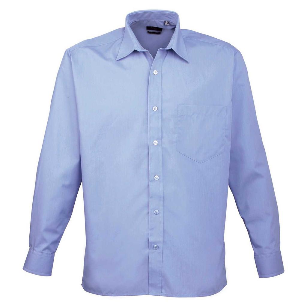 Premier Mens Poplin Long-Sleeved Shirt
