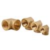 1/8" 1/4" 3/8" 1/2" NPT Female Equal Elbow 90 Degree Brass Pipe Plumbing Fitting Connector 150C 357 PSI Water Gas Oil Block