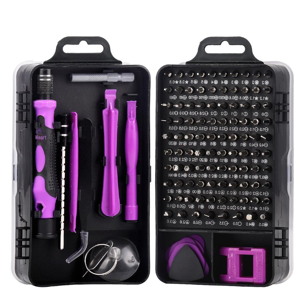 "115-in-1 Carbon Steel Screwdriver Set for Mobile Phone Repair"