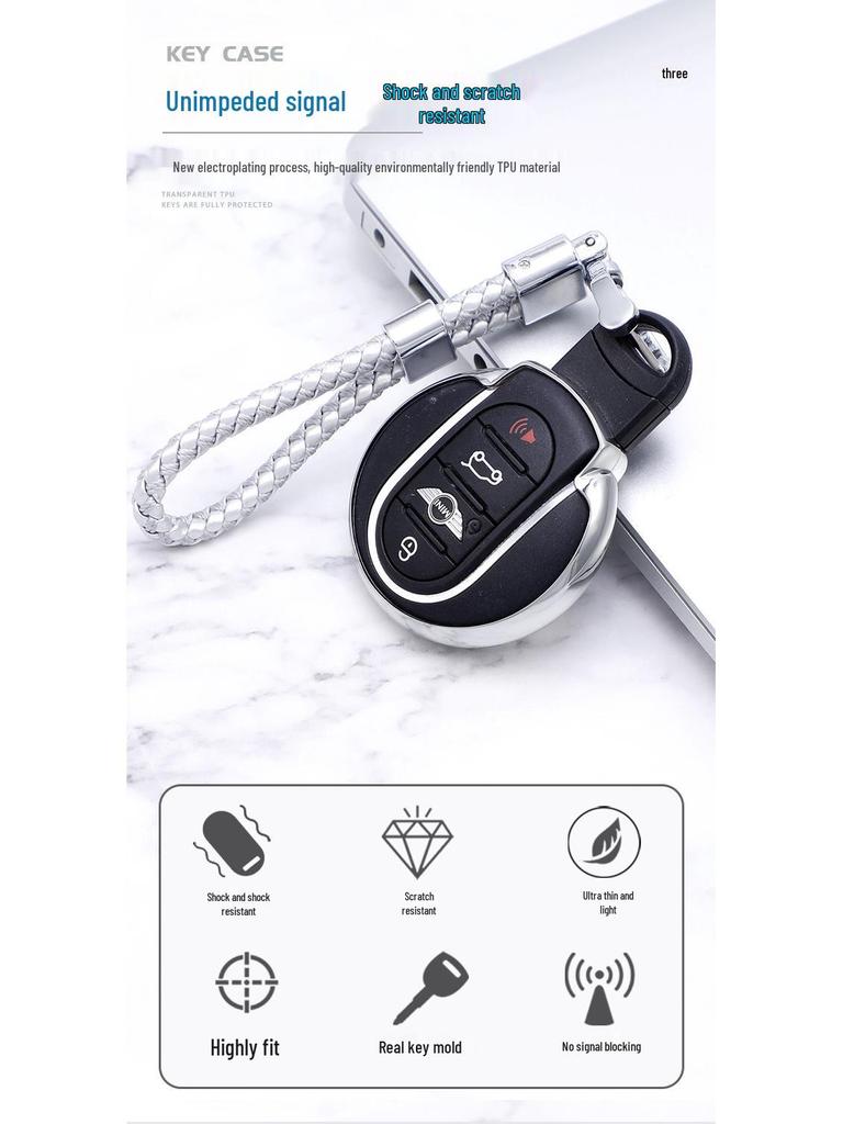 Custodia Borsa Chiave in TPU per Chiave Auto Mini Cooper