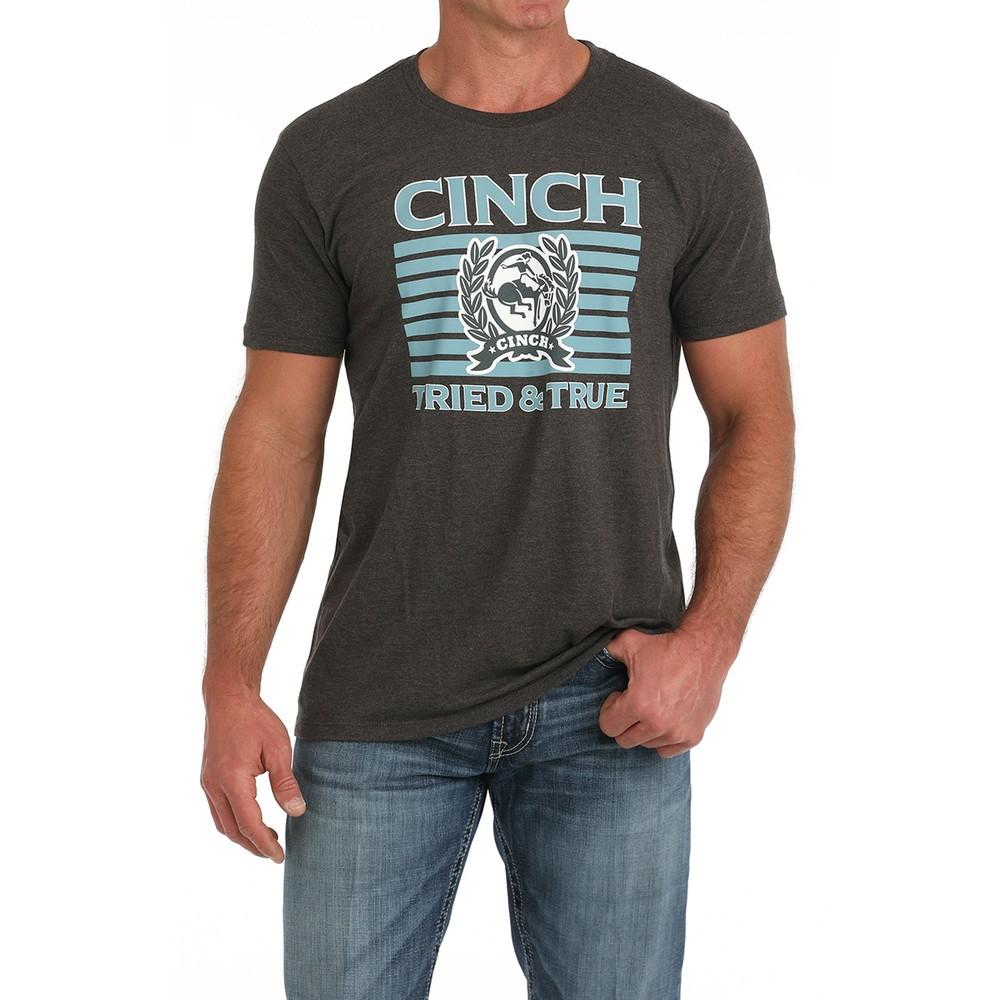 

Cinch Men s Classic Graphic Dark Heather Short Sleeve Gift All Size Unisex T-Shirt XL