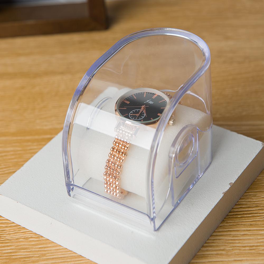 Rectangular Transparent Box Plastic Watch Display Storage Holder Case Adult Children's Smart Watch Protective Box Organizer Bag