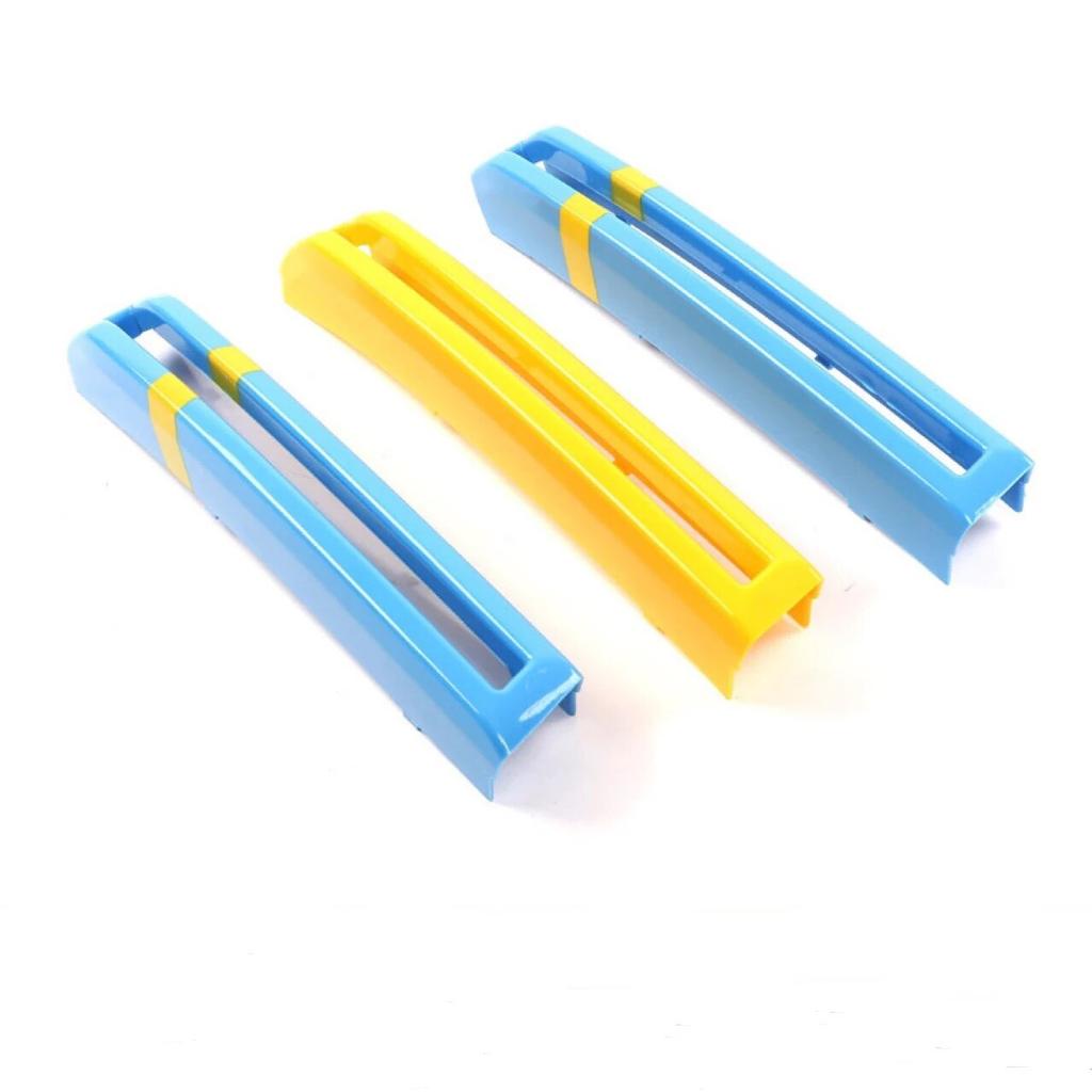 For Volvo XC90 2015- Front Grille Three-color Net Decoration Stripe Network Modified Stickers Center Grille Cover Trim