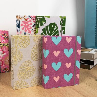 Printed Fabric Scrapbook Album 6 Inch 200 Pockets Slip-in Picture Albums  Photo Collection