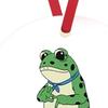 Frog Christmas Ornament Funny Frog Meme Christmas Decoration 2D Acrylic Holiday Keepsake for Xmas Tree Car Decor