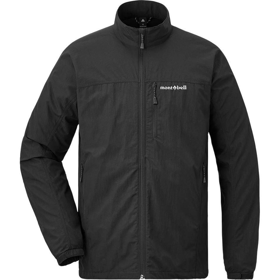 

MONTBELL Однотонная куртка свободного кроя с воротником-стойкой, длинными рукавами, унисекс L чёрный