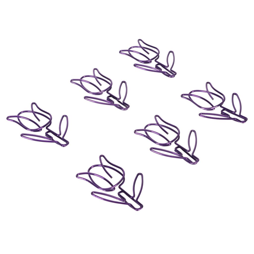 70Pcs Flower Paper Clips Cartoon  Flower Paper Clips Cute Flower Shape Paper Clips