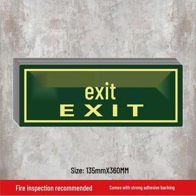 WEZHO Luminous Safety Exit Floor Sticker (20-Pack)