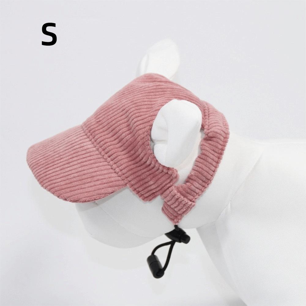 Adjustable Dog Baseball Cap with Ear Holes Soft Breathable Dog Visor Hat Sun Protection Cat Sunscreen Hat Outdoor Sports