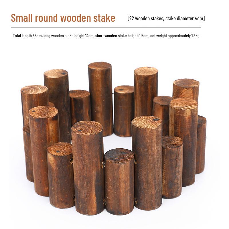 Anti-Corrosion Round Wood Garden Fence Panel