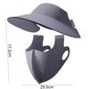Unisex Eye Protection Cycling Face Mask Full Face 3D Breathable Ice Silk Face Mask Anti-UV Dustproof Sun Protection Mask Summer