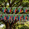 Südafrika Wimpelketten 14x21cm 20 Stück/Los Polyester Südafrika Schnur-Flaggen Wimpelbanner für Festival Party Dekoration