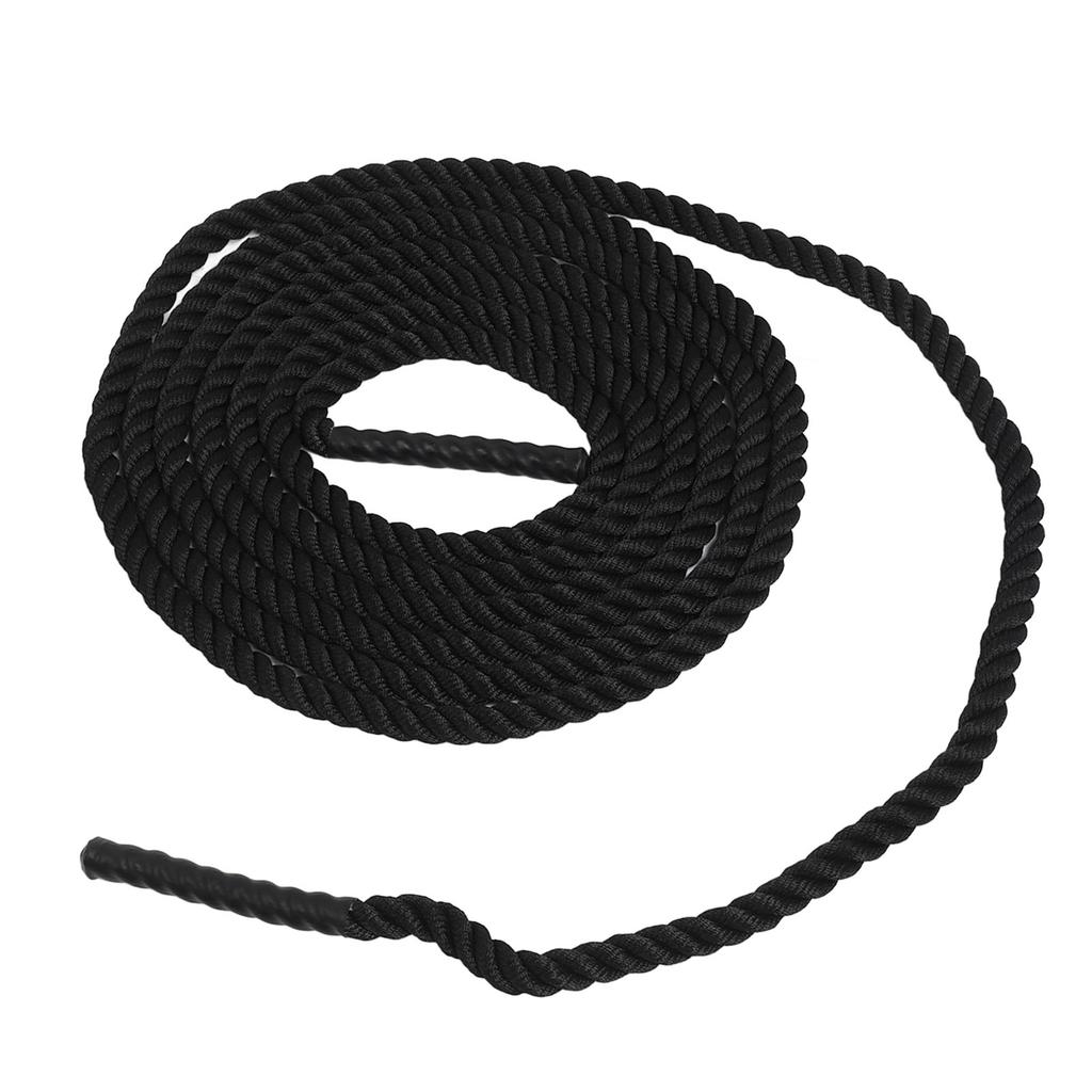 Power Battle Rope Black Lightweight Basics Battle Exercise Training Rope for Outdoor Strength Training 12m 39.4ft