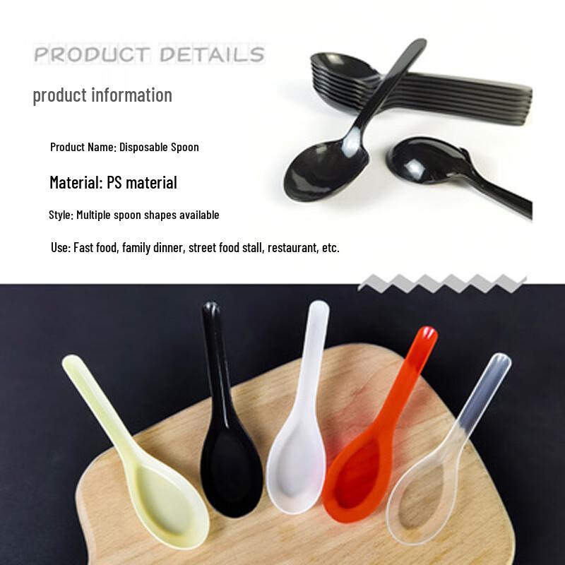 Homeglen Disposable Plastic Spoons