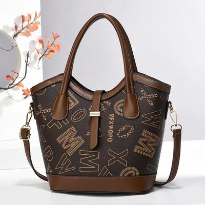 Beuteltasche für Damen, luxuriös, bedruckt, Damenhandtasche, strukturierte Umhängetasche für Damen, einfache Umhängetasche mit großem Fassungsvermögen