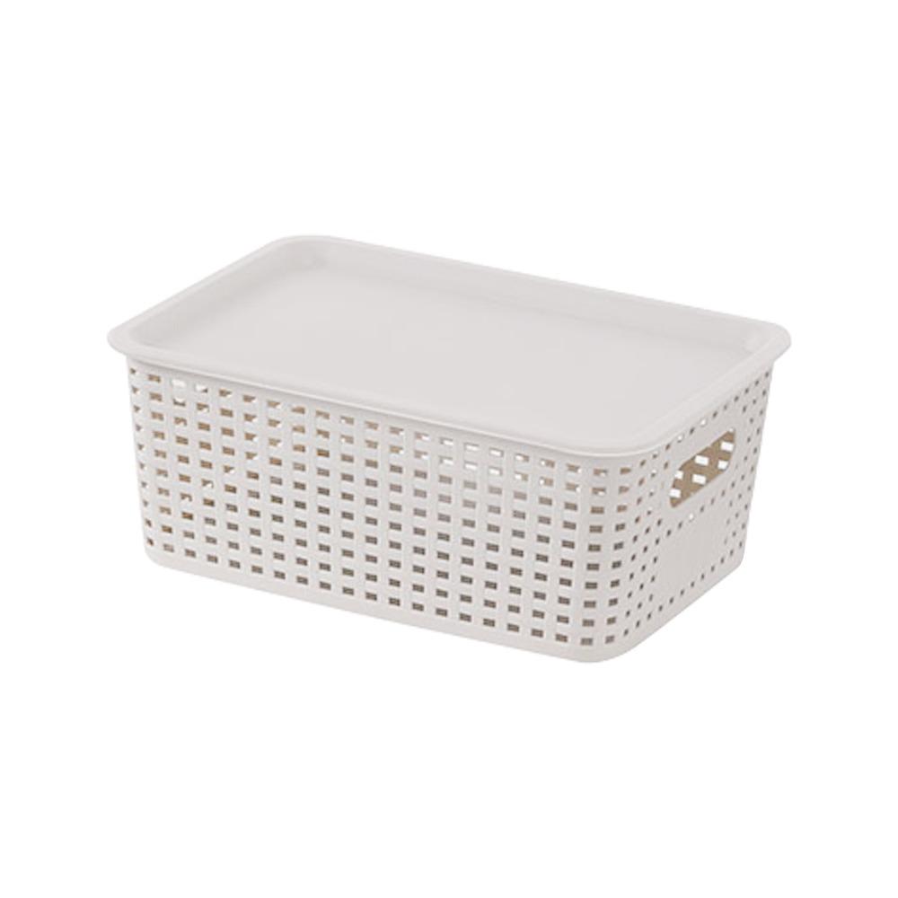 With Lid Storage Box Large Capacity Kitchen Storage Box Portable Storage Basket  Home Decoration