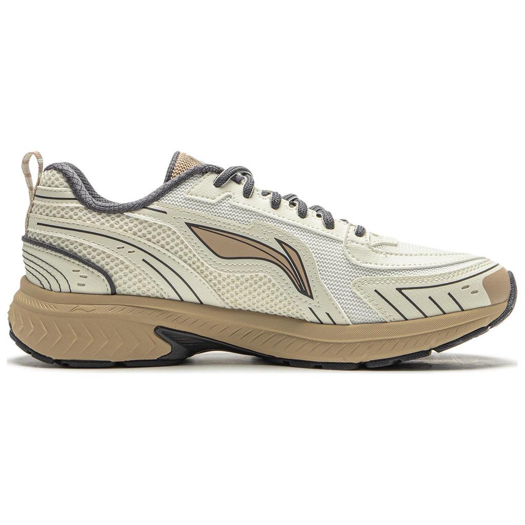 New LiNing Shake 1.5 Wear Resistant Slip Resistant Low Top Casual Running Shoes Women's Ecru ARXU014-1
