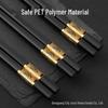 Jin Fu Black Alloy Non-slip Chopsticks for Home and Restaurant Use