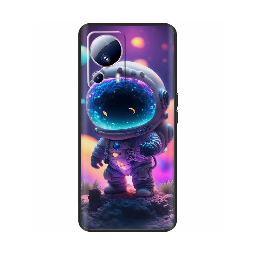 For Xiaomi 13 Lite Case For Xiaomi Mi 13 Lite 5G Flower Soft Liquid Silicone Cover For Xiaomi13lite Protection Back Cover Fundas