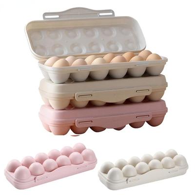 12 Grid Tragbare Ei Lagerung Box Kühlschrank Lagerung Organizer Küche Eier Halter Tablett Kühlschrank Lebensmittel Eier Box Küche Gadget