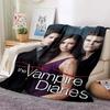 The Vampire Diaries 3D Printed Flannel Plush Blanket Bedspread Sofa Lazy Blanket Outdoor Lunch Break Blanket Travel Quilt Cover