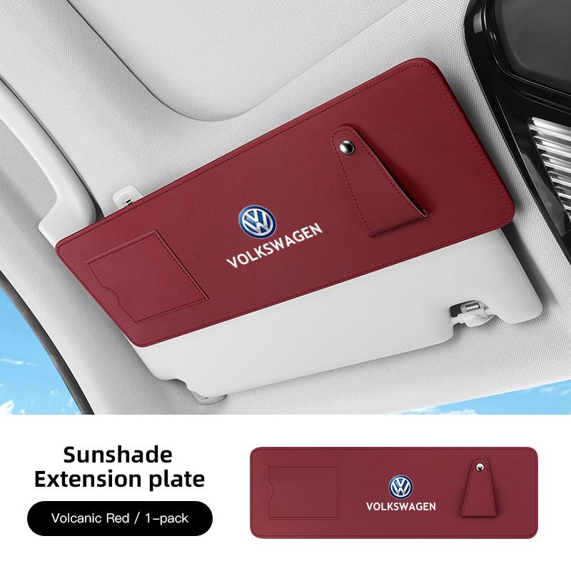 O7Car Sunshade Extender Plate Storage Clip Glasses Clip For Volkswagen Tiguan Passat Golf Polo Touareg Magotan Amarok T5 T-ROC GTI