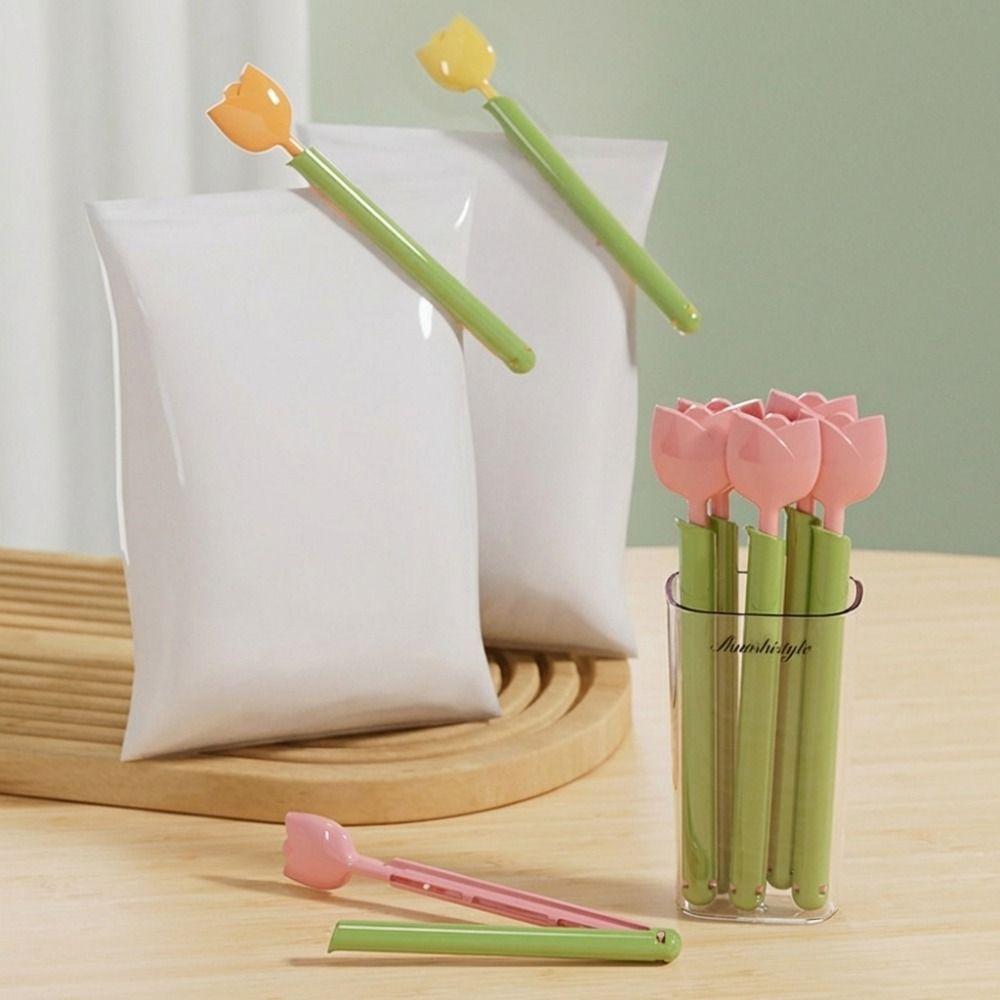 Moisture-proof Tulip Magnetic Sealing Clip Plastic Bag Sealing Strips  Kitchens Accessories