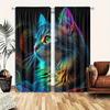 High Definition Kitten Printed Curtains Pole Bag Bedroom Living Room Home Decoration Made Of Polyester Area Window Treatment
