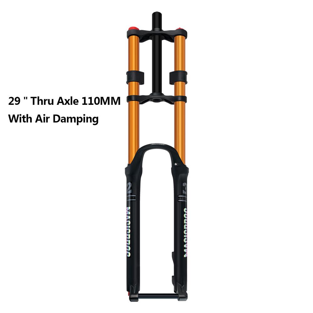 MAGICBROS MG-FK328A Double Shoulder MTB Air Fork 180mm Travel 26/27.5/29" QR/TA Axle 32mm Stanchion Aluminum-Magnesium Alloy