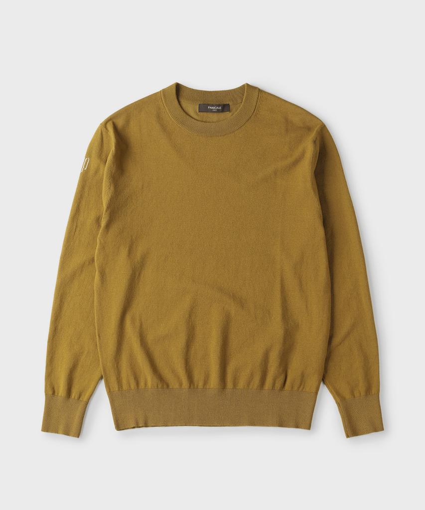 PANICALE Mustard Logo Round Knit