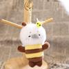 Cute Dress Up Seal Plush Keychain, Small Stuffed Animal Otter Pendant for Bag Backpack Purse, Kawaii Key Ring Charm, Gift for Girls Women