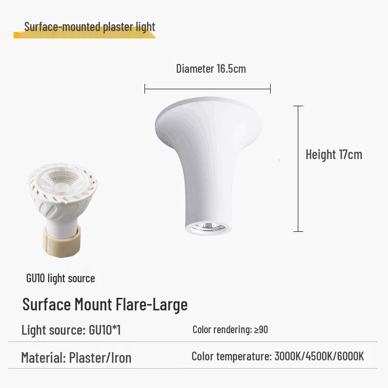 Wabi-Sabi Teardrop Frameless Smart Surface Spotlight Full-Spectrum Recessed Downlight