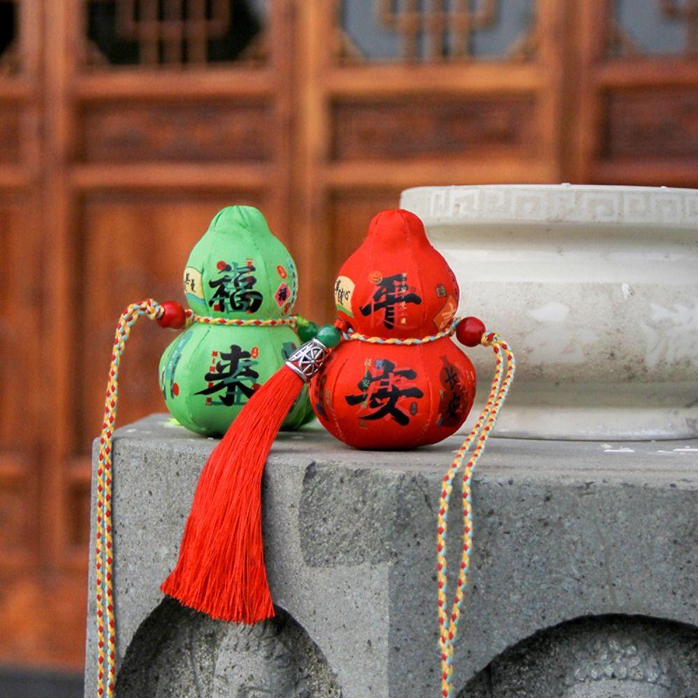 3D Blessing Fragrant Bag Traditional Gourd Car Pendant Chinese Sachet  Festival Decoration