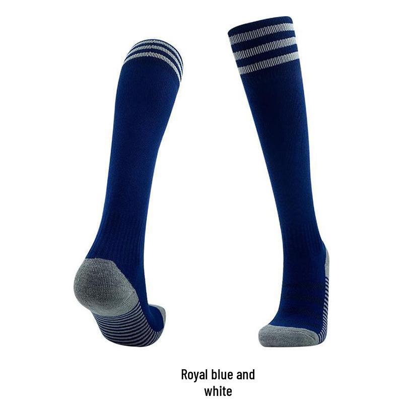 

Unisex Over-the-Knee Three-Stripe Thin Football Socks - Non-Slip, Professional Training Long Socks for Men, Women, and Children. Child