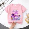 K Pop Demon Hunters T-shirt - Girls' Casual Top as Birthday Gift -Sports Shirt - Summer Short Sleeve-1-10 Numbered Cartoon Print