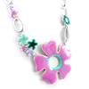 NOA [H2481] - Pink 'Vahiné' Designer Necklace