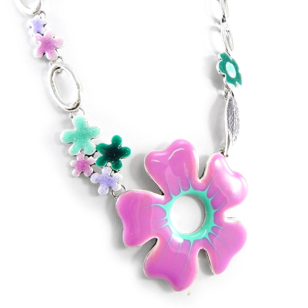 NOA [H2481] - Pink 'Vahiné' Designer Necklace