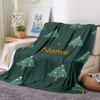 Custom Name Christmas Tree Theme Printed Blanket - Perfect for Couch, Bed, Travel & Outdoor Use | Machine Washable, Cozy & Durable.