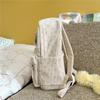 Cute Corduroy Backpack for Women School Bag Lightweight Daily Use Bookbag